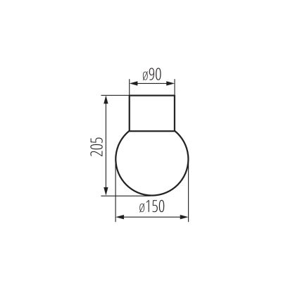 Aplica de exterior tip spot STONO 1xE27/15W/230V IP65 antracit