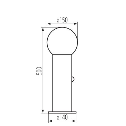 Lampă de exterior cu senzor de mișcare și de amurg STONO 1xE27/15W/230V 50 cm IP65 antracit