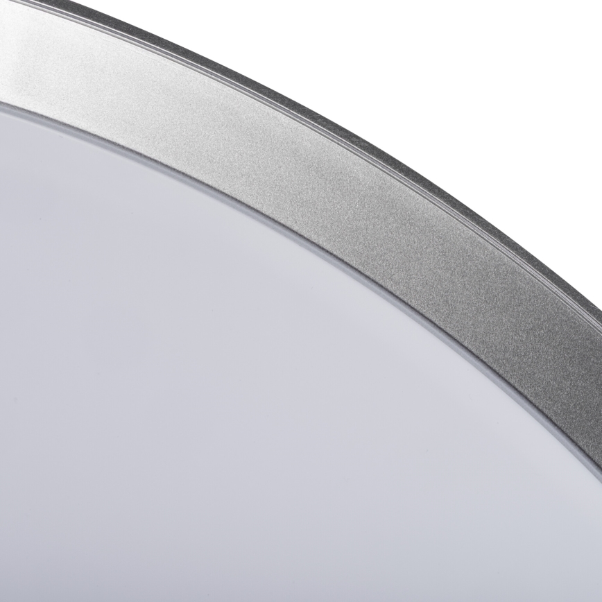 Plafonieră dimabilă LIXAN LED, 47W/230V, 3000-6500K, Ø 38,6 cm, alb/argintiu, cu telecomandă