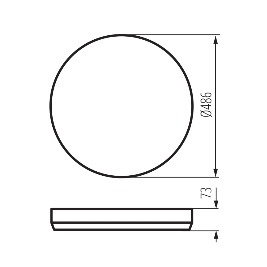 Plafonieră LED dimabilă LIXAN, 65 W, 230 V, 3000–6500 K, Ø 48,6 cm, alb/argintiu, cu telecomandă