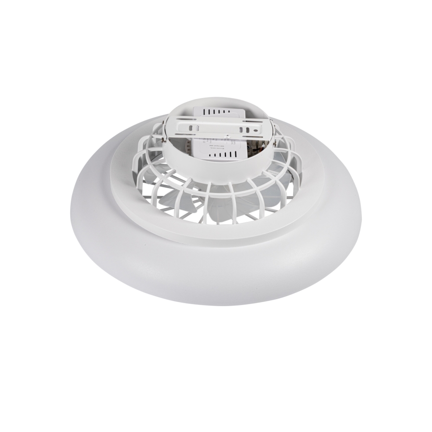 Plafonieră LED RGBW reglabilă cu ventilator PLAVE PAN LED/24W/230V 3000–6500K Ø 48,5 cm albă + telecomandă