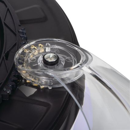 PLAVE Plafonieră LED cu ventilator, dimabilă, 36W, 230V, 3000–6500K, argintiu/alb + telecomandă