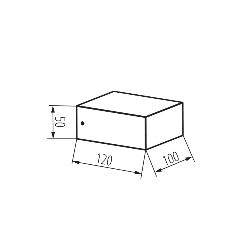 Aplica de perete pentru exterior LEGINO, 1xGX53/11W/230V, 80 cm, IP65, antracit