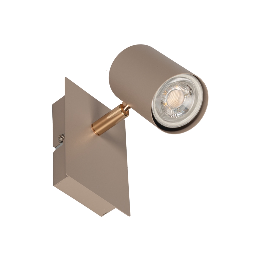 Aplica spot de perete EVALO 1xGU10/10W/230V bej/auriu