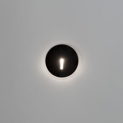 Lampă LED pentru scară MAGNIK LED/1,7W/230V 2700/3300/3900/4600/5700K neagră rotundă