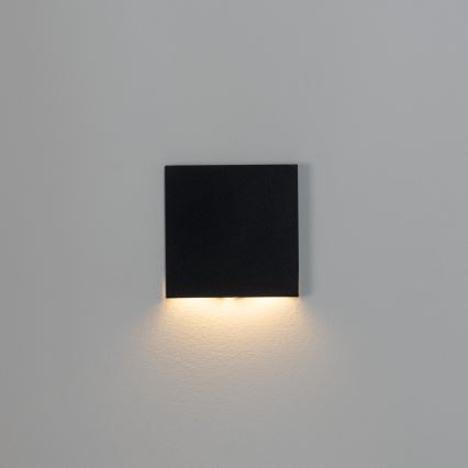 Aplică LED pentru scări MAGNIK LED/1,7W/230V 2700/3300/3900/4600/5700K neagră pătrată