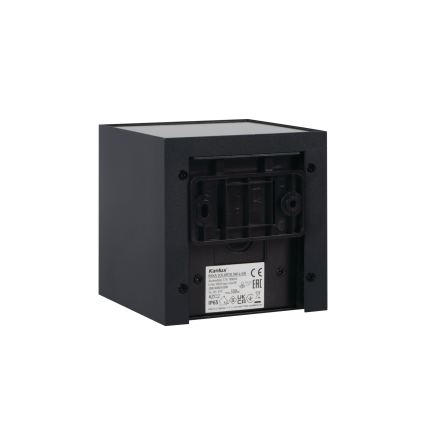 REKA Lampă LED solară de perete cu senzor, 3 W, 3,7 V, 1800 mAh, 3000/4000/6500K, IP65, negru
