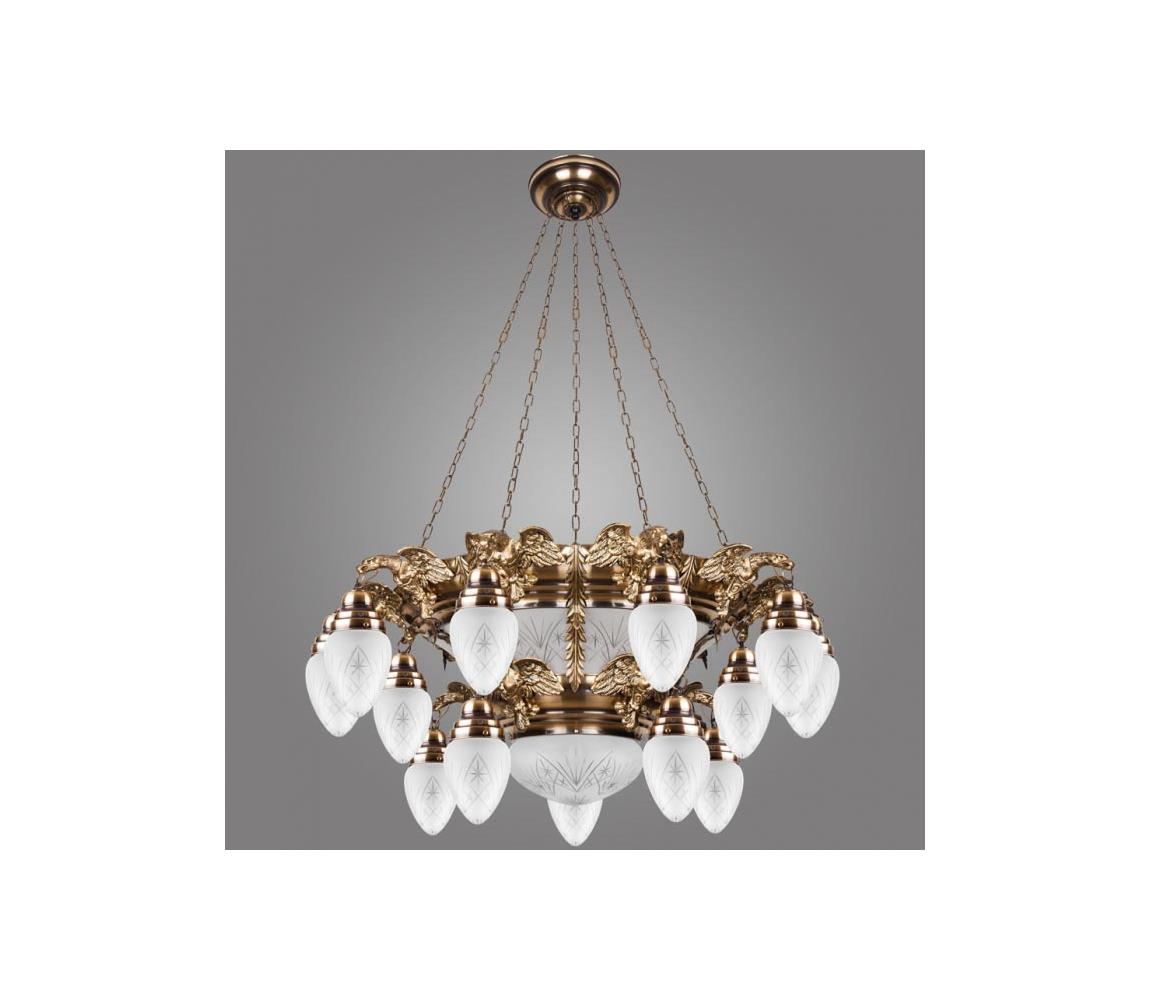 Kemar OW150/P - Lustra OURO EAGLE 15xE27/60W + 6xE27/100W/230V