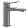 KFA Armatura 4522-815-61 - Baterie pentru lavoar cu ventil pop-up MALAGA 15,9 cm, gri metalizat