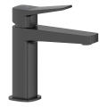 KFA Armatura 4522-815-81 - Baterie pentru lavoar + ventil de scurgere MALAGA 15,9 cm, negru
