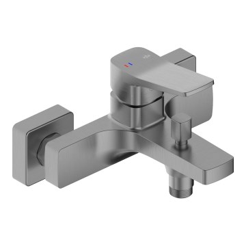 KFA Armatura 4524-010-61 - Baterie pentru cadă MALAGA gri metalizat