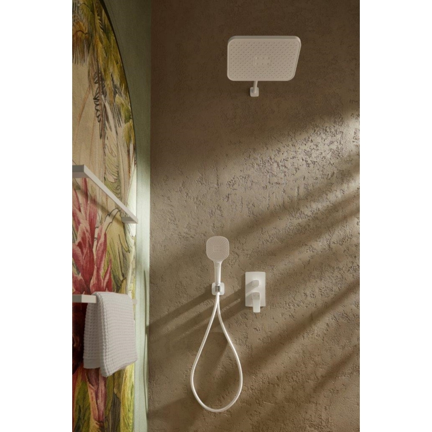 KFA Armatura 4529-501-44 - Set de duș cu baterie încastrată MALAGA, alb