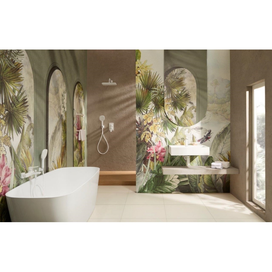 KFA Armatura 4529-501-44 - Set de duș cu baterie încastrată MALAGA, alb