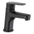 KFA Armatura 5552-815-81 - Baterie pentru chiuvetă cu scurgere și preaplin OTAVA 15 cm, negru mat