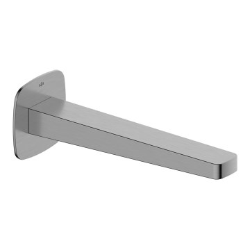 KFA Armatura 836-007-61 - Pipă MALAGA pentru montaj încastrat, gri metalizat