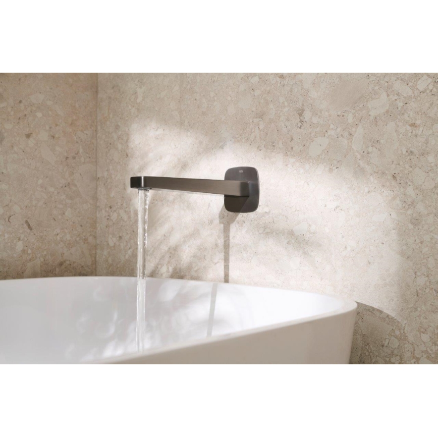 KFA Armatura 836-007-61 - Pipă MALAGA pentru montaj încastrat, gri metalizat