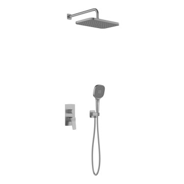 KFA Armatura MALAGA – Set de duș cu baterie încastrată, gri metalizat (4529-501-61)