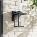 Kichler - Aplica de perete pentru exterior CAPPANNA M 1xE27/60W/230V IP44 neagră