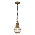 Kichler - Candelabru exterior pe lanț BRIDGE POINT 1xE27/60W/230V IP44 finisaj bronz