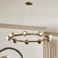 Kichler - Candelabru pe cablu PALTA, 9xE14/40W/230V, auriu