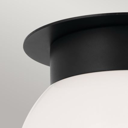 Kichler - Plafonieră ALBERS, 1x E27/40W/230V, Ø 20,3 cm, negru