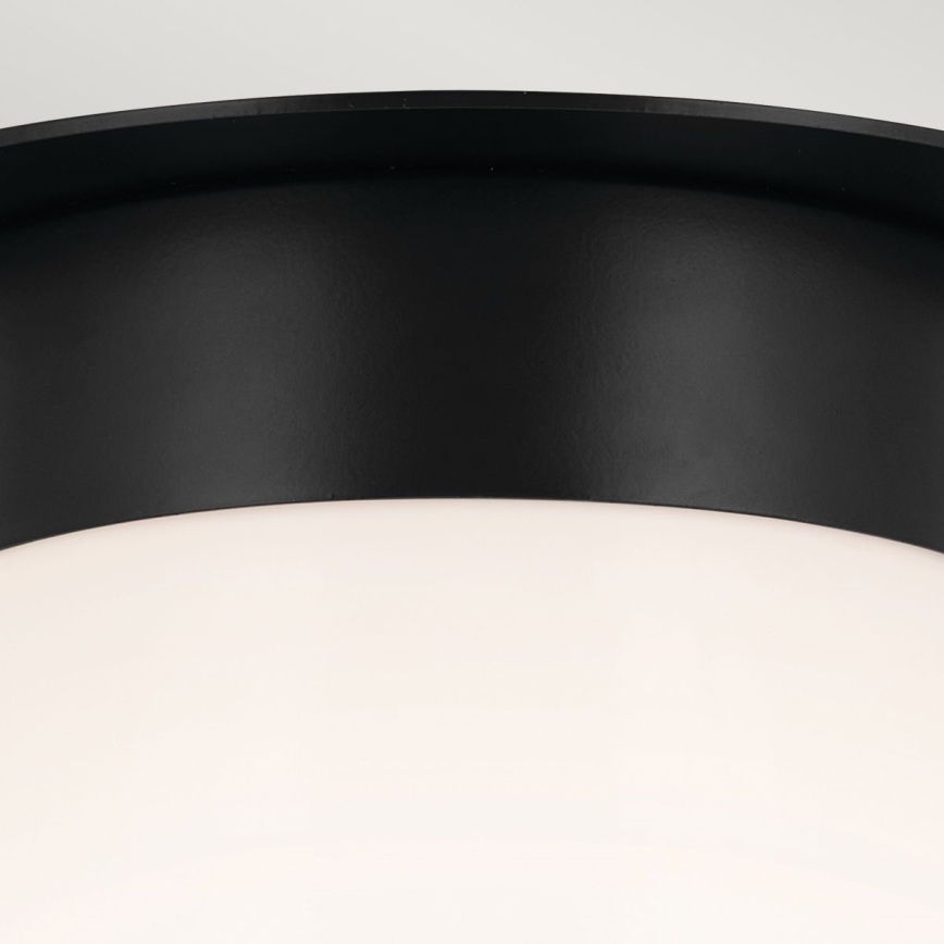 Kichler - Plafonieră ALBERS 1xE27/40W/230V Ø 21,6 cm negru