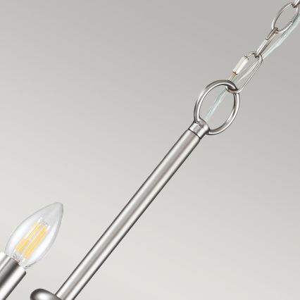 Kichler - Candelabru suspendat pe lanț CAPITOL HILL 12xE14/40W/230V crom mat