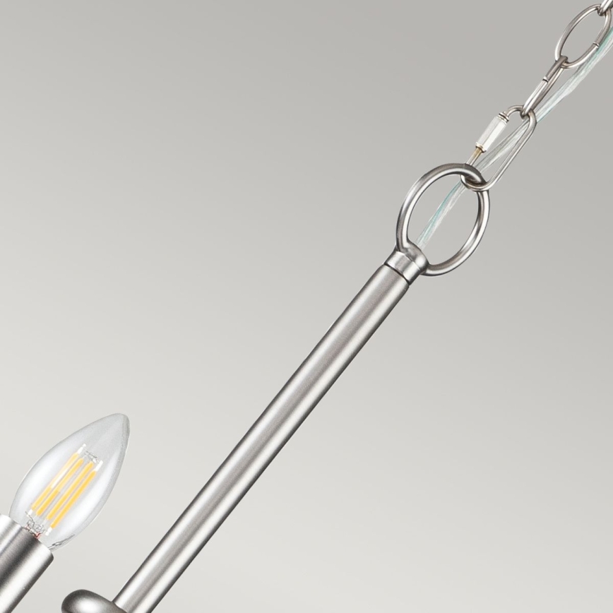 Kichler - Candelabru suspendat pe lanț CAPITOL HILL 12xE14/40W/230V crom mat