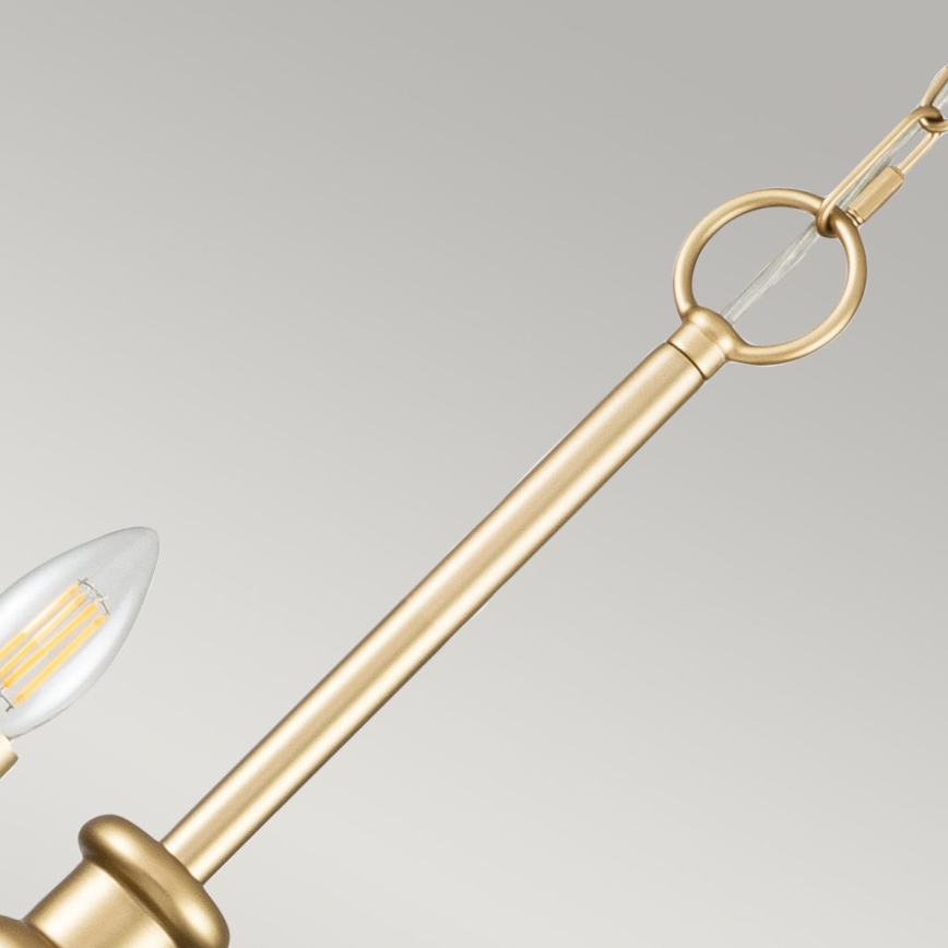 Kichler - Candelabru cu lanț CAPITOL HILL 12xE14/40W/230V auriu