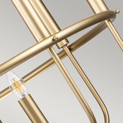 Kichler - Candelabru cu lanț CAPITOL HILL 12xE14/40W/230V auriu