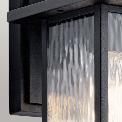Kichler - Aplică de perete pentru exterior CAPPANNA S 1xE27/60W/230V IP44 neagră