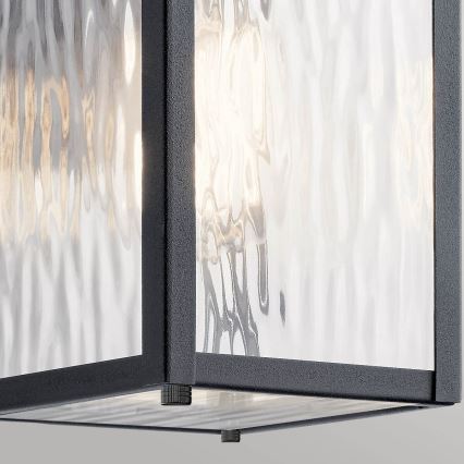 Kichler - Aplică de perete pentru exterior CAPPANNA S 1xE27/60W/230V IP44 neagră
