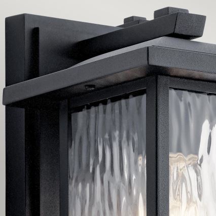Kichler - Aplică de perete pentru exterior CAPPANNA S 1xE27/60W/230V IP44 neagră