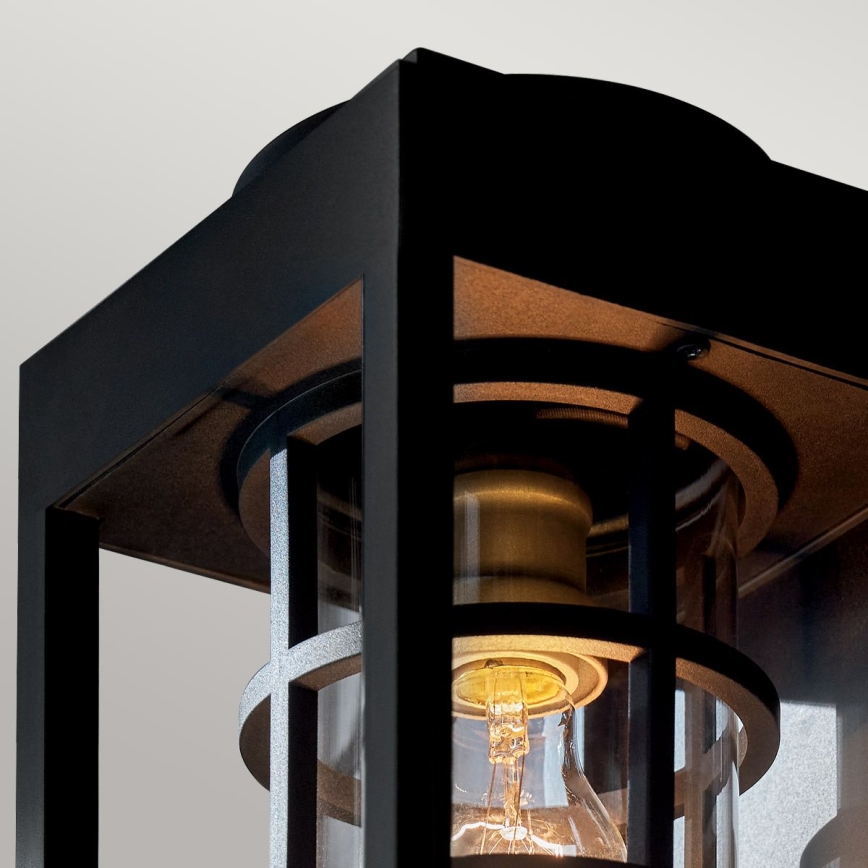 Kichler - Aplică de perete pentru exterior HONE M 1xE27/60W/230V IP44 neagră