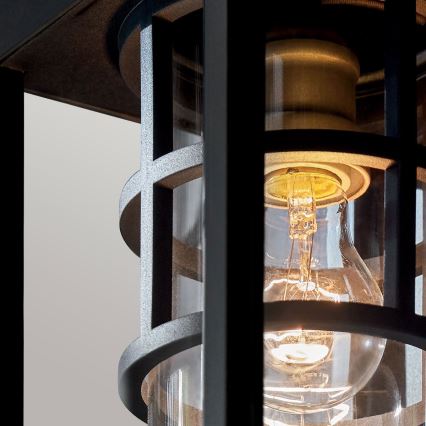 Kichler - Aplică de perete pentru exterior HONE S, 1xE27/60W/230V, IP44, negru