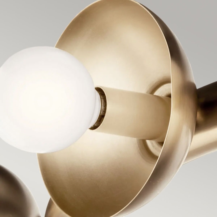 Kichler - Candelabru pe cablu PALTA, 9xE14/40W/230V, auriu