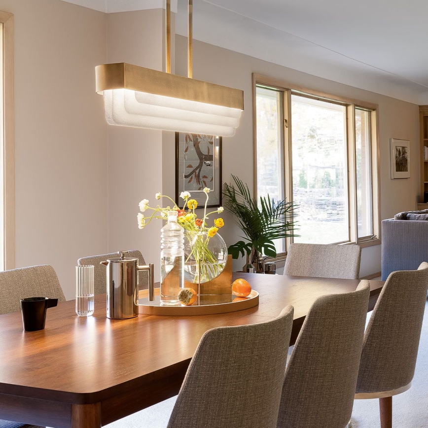 Kichler - Lustră LED pe tijă SERENE LED/40W/230V, auriu