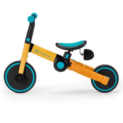 KINDERKRAFT - Tricicletă pentru copii 3în1 4TRIKE galben/turcoaz