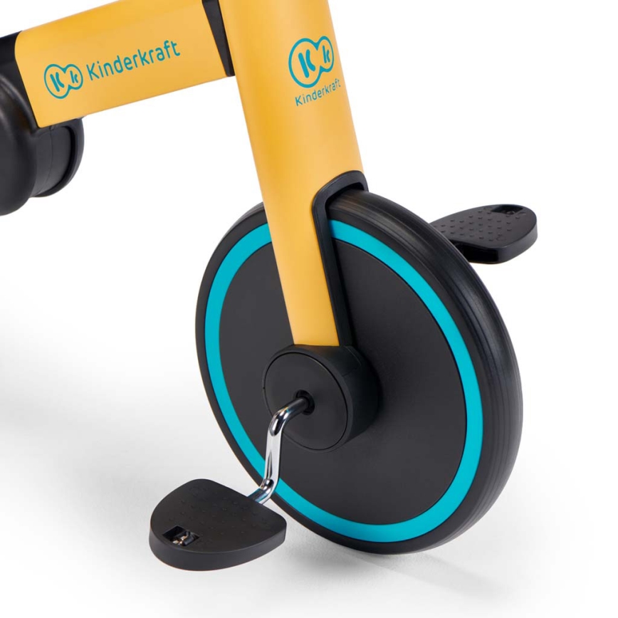 KINDERKRAFT - Tricicletă pentru copii 3în1 4TRIKE galben/turcoaz