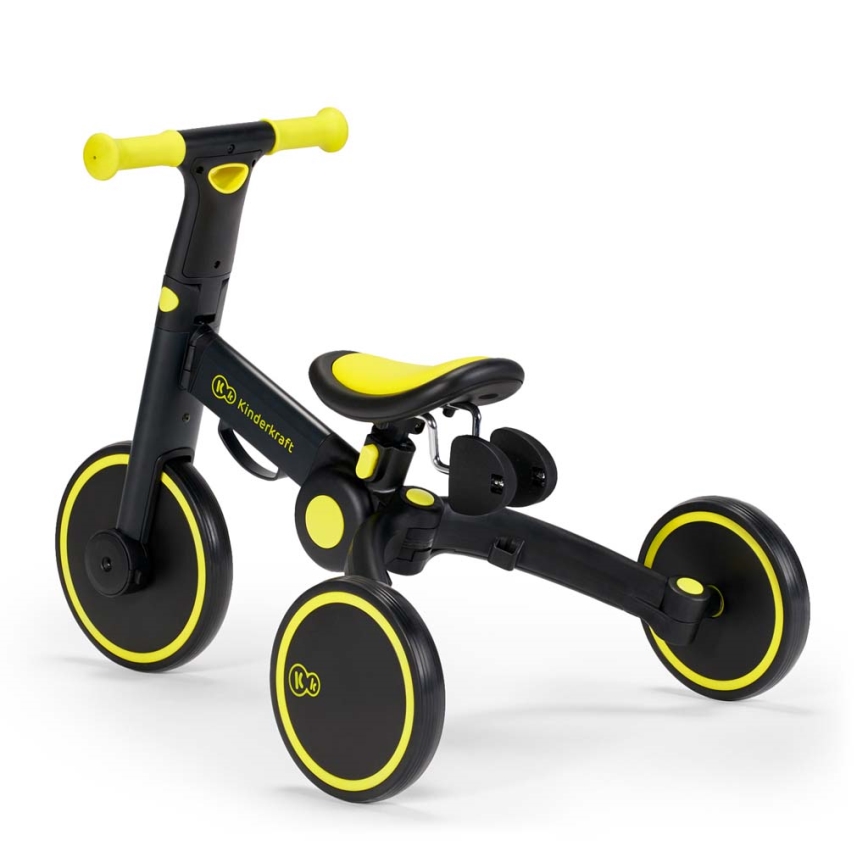 KINDERKRAFT - Tricicletă pentru copii 3în1 4TRIKE galben/negru