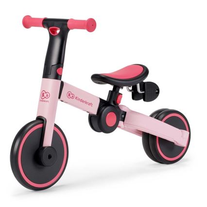 KINDERKRAFT - Tricicletă pentru copii 3în1 4TRIKE roz