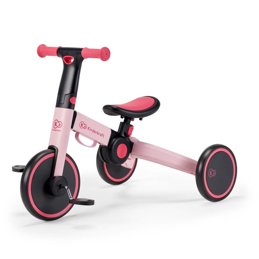 KINDERKRAFT - Tricicletă pentru copii 3în1 4TRIKE roz