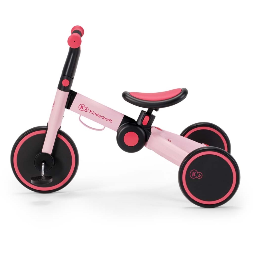 KINDERKRAFT - Tricicletă pentru copii 3în1 4TRIKE roz