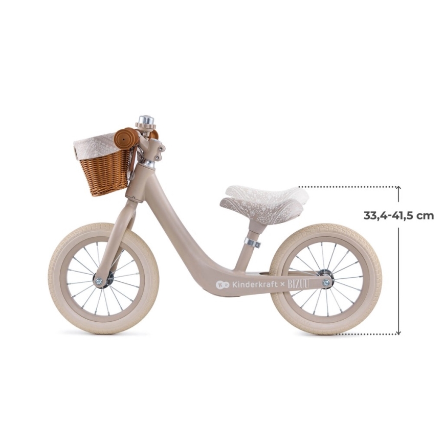 KINDERKRAFT - Bicicletă fără pedale RAPID 2 Dune Whisper Bizuu