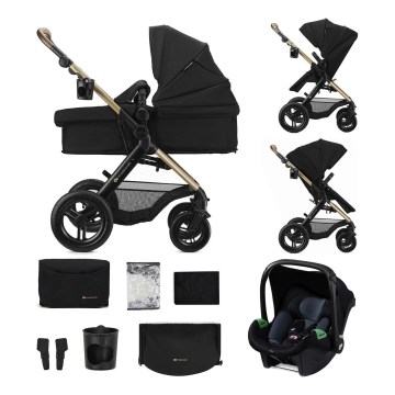 KINDERKRAFT - Cărucior combinat 3 în 1 MOOV 2 XL Air Black