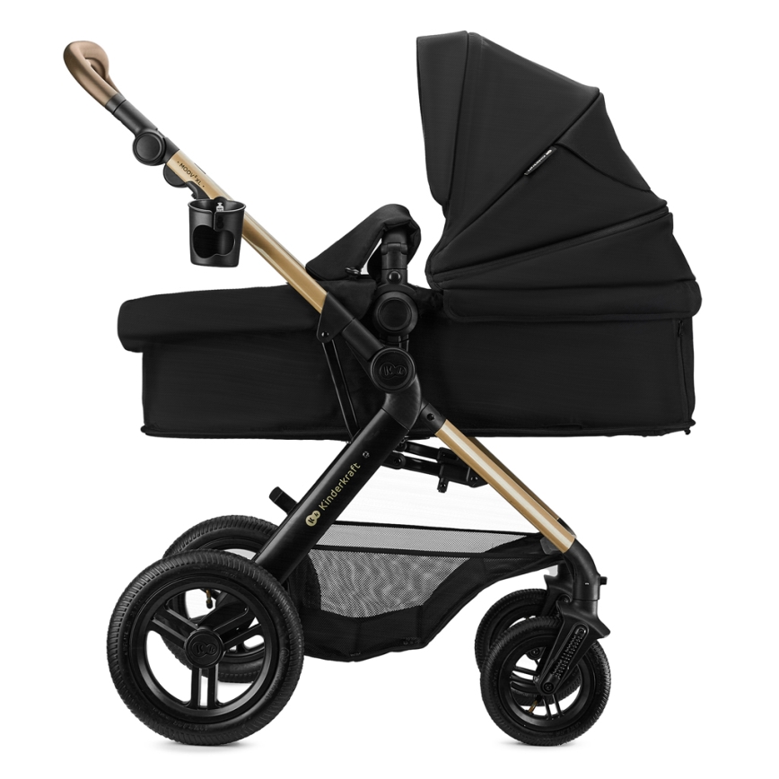 KINDERKRAFT - Cărucior combinat 3 în 1 MOOV 2 XL Air Black