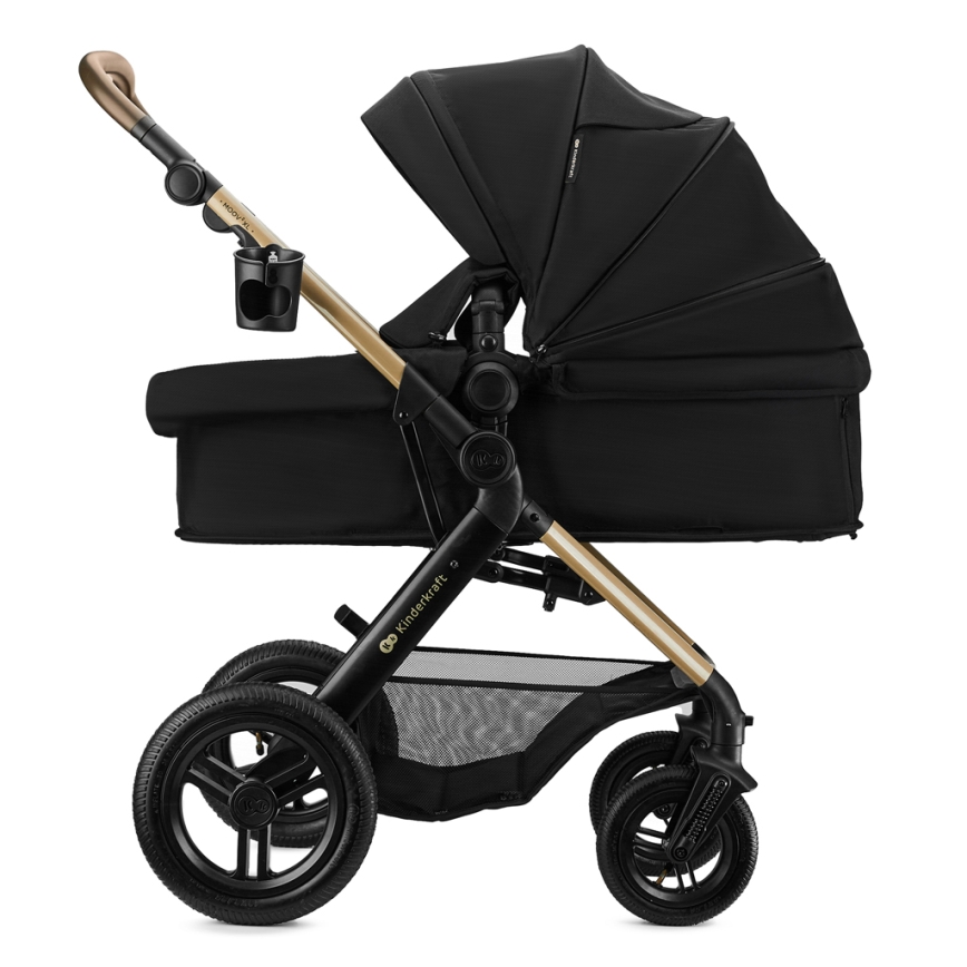 KINDERKRAFT - Cărucior combinat 3 în 1 MOOV 2 XL Air Black