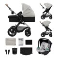 KINDERKRAFT - Cărucior combinat 3 în 1 MOOV 2 XL Air Grey