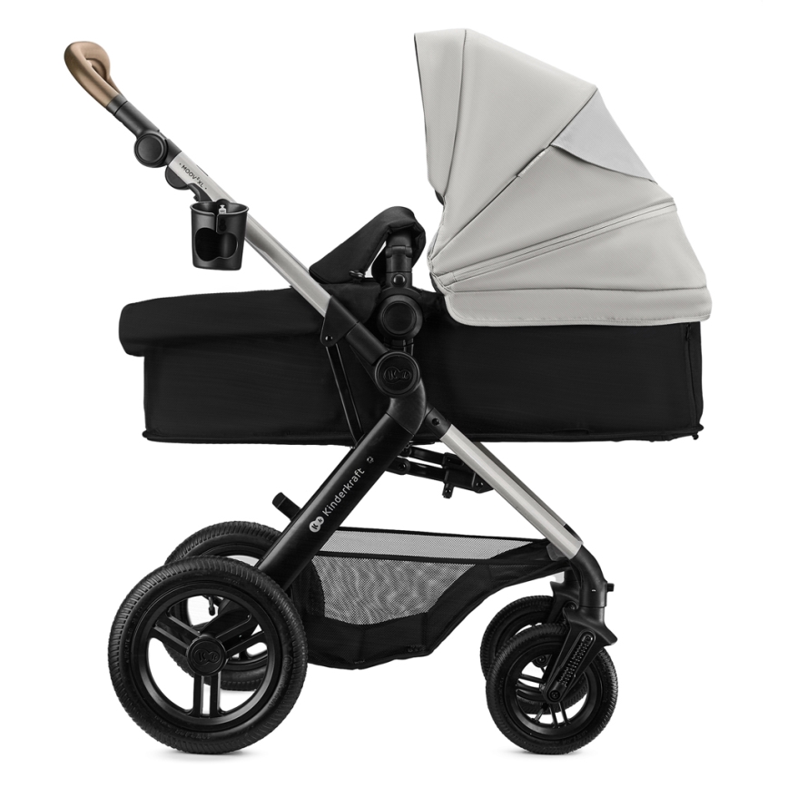 KINDERKRAFT - Cărucior combinat 3 în 1 MOOV 2 XL Air Grey