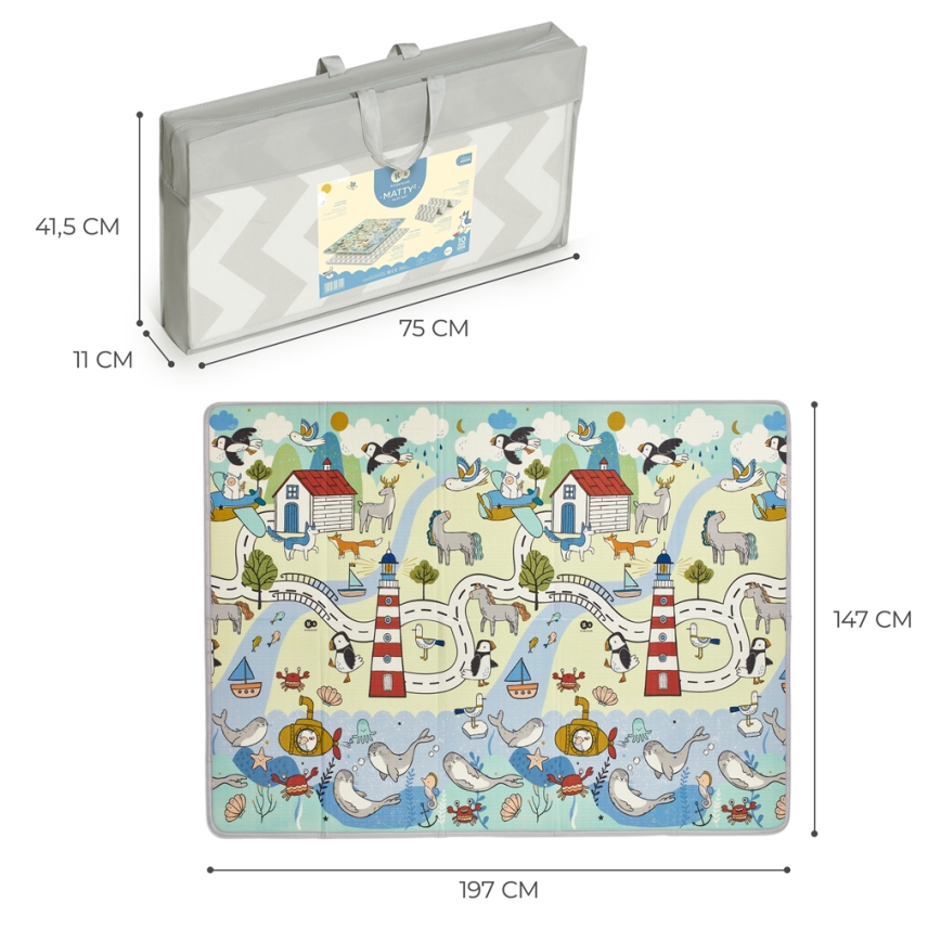 KINDERKRAFT - Covoraș de joacă pentru copii MATTY 2